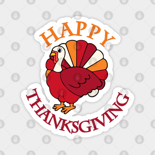 Happy Thanksgiving Magnet by Glenn Landas Digital Art