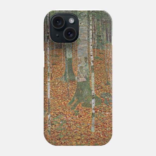 Birch Forest by Gustav Klimt Phone Case by MasterpieceCafe