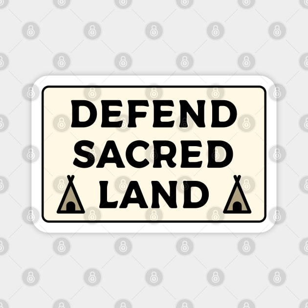 Defend Sacred Land Magnet by Football from the Left