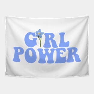 Girl Power Blue Tapestry