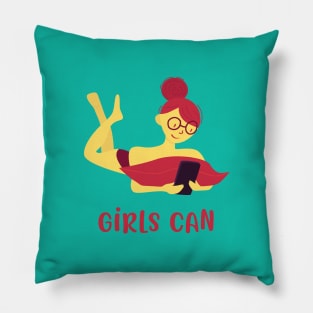 Girls Can Pillow