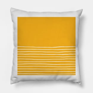 Simple Lines - Yellow Pillow