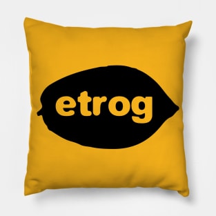 Ertog אֶתְרוֹג citron fruit in horizontal Pillow