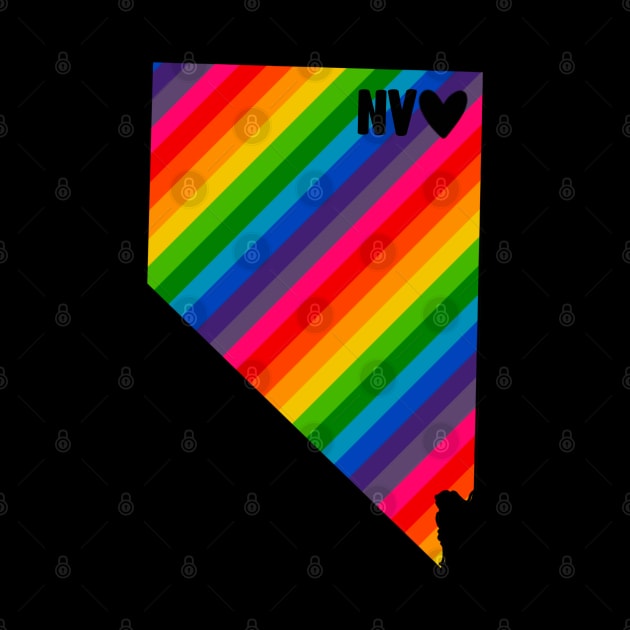 USA States: Nevada (rainbow) by LetsOverThinkIt