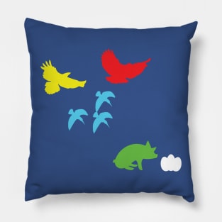 Furious Avians Pillow