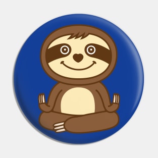 Cute Sloth Yoga Pin