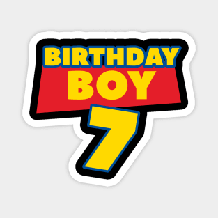 7th Birthday Boy B-day Gift For Boys Kids Magnet