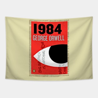 1984 Book Cover by George Orwell Tapestry