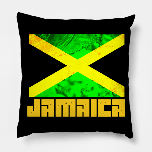 Jamaica Flag Jamaican Pride Gift Jamaican Flag Pillow TeePublic