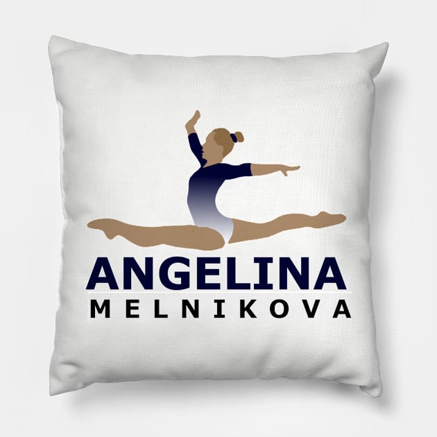 Angelina Melnikova Pillow by GymFan
