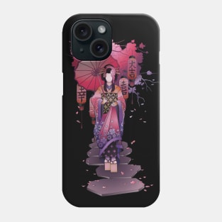 Japan Geisha Art Print for Women and Men Phone Case