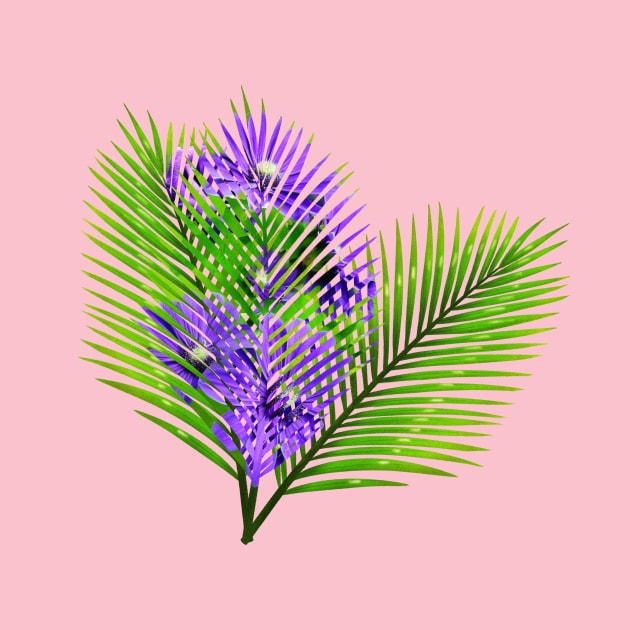 Purple palm tree by YourFootprint