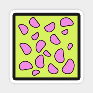 funky pink leopard print Magnet