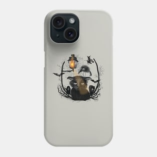 Halloween Grumpy Black Cat Phone Case