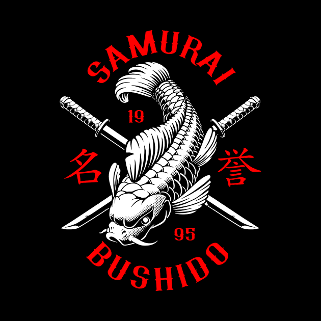 Samurai Japanese Fish Koi Japan by Supertrooper