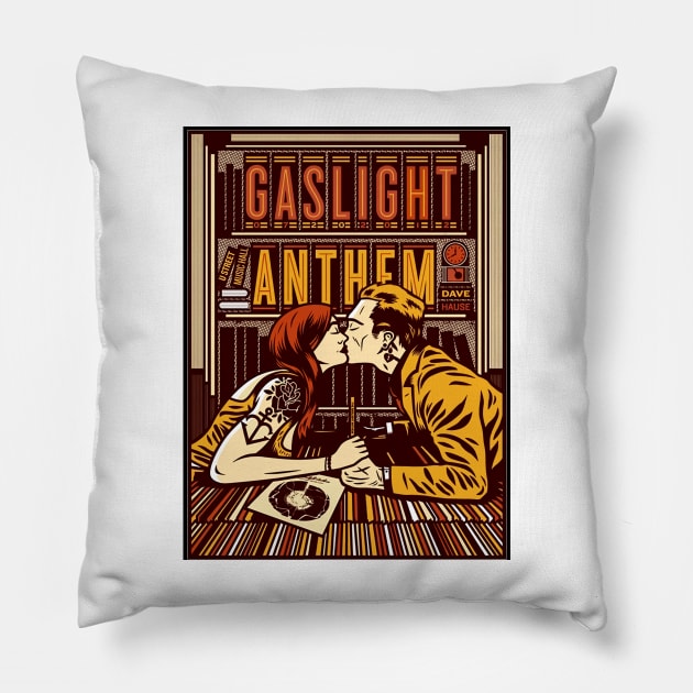 The Gaslight Anthem 5 Pillow by Edwin Vezina