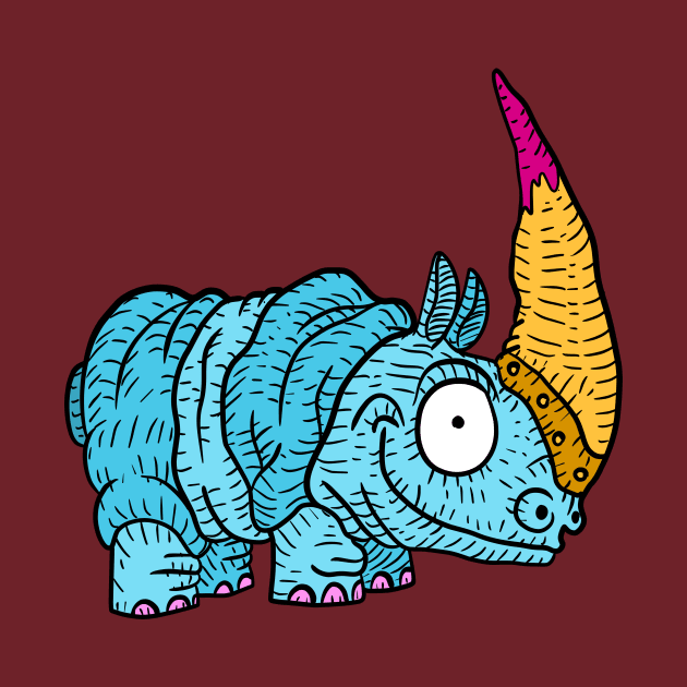 rhino revenge. kawaii african animal. by JJadx