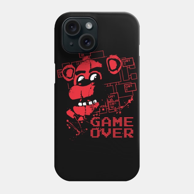 Five Nights At Freddy's Game Over Phone Case by DeepFriedArt