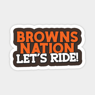 Browns Nation, Let's Ride! Magnet