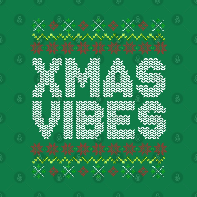 Xmas Vibes Ugly Christmas Sweater Pattern by E