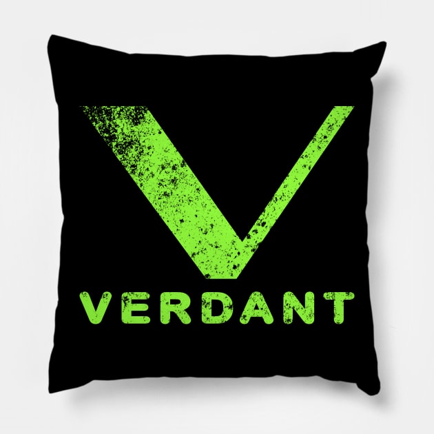 VERDANT (ARROW) GRUNGE Pillow by LuksTEES