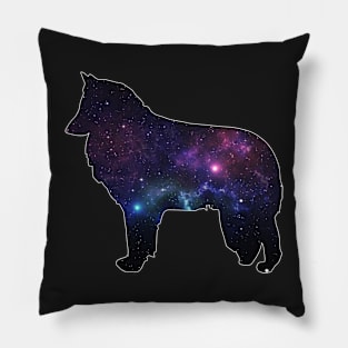 Galaxy Belgian Tervuren Silhouette Pillow