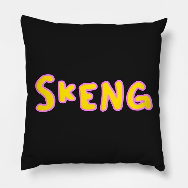 Skeng roadman design Pillow by Captain-Jackson