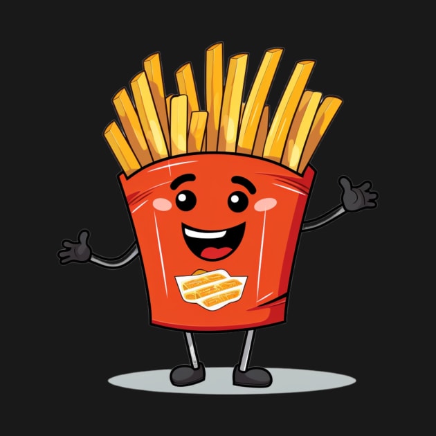 kawaii french fries T-Shirt cute potatofood by nonagobich