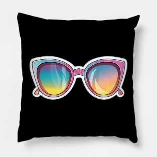 colorful sunglasses Pillow