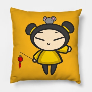Yellow Year of the Rat Pucca Pillow