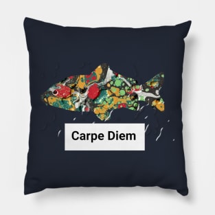 Carpe Diem Koi Pillow