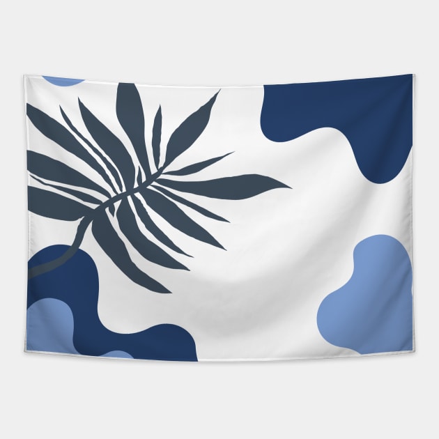 Diseño Abstracto en Azul Tapestry by FunPrintCraftTienda