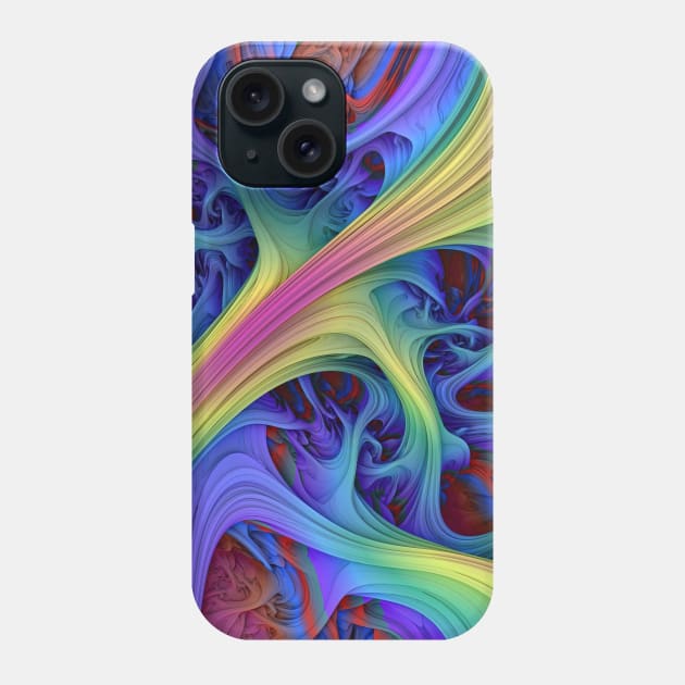 Tundara IV. Psychedelic Purple Abstract Art Phone Case by love-fi