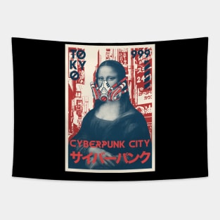 Monalisa CYBERPUNK 20XX Tapestry