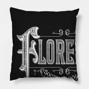 Vintage Florence, SC Pillow