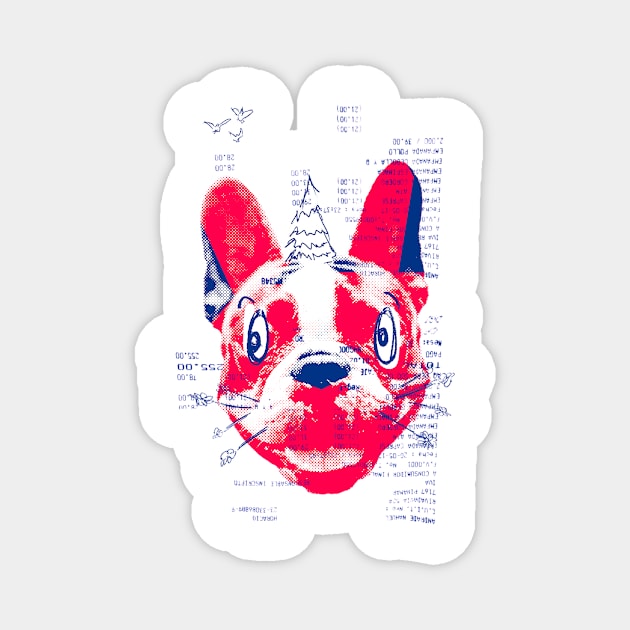 Absurd French Bulldog with a Tree Magnet by ZiloDrawings