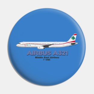 Airbus A321 - Middle East Airlines Pin