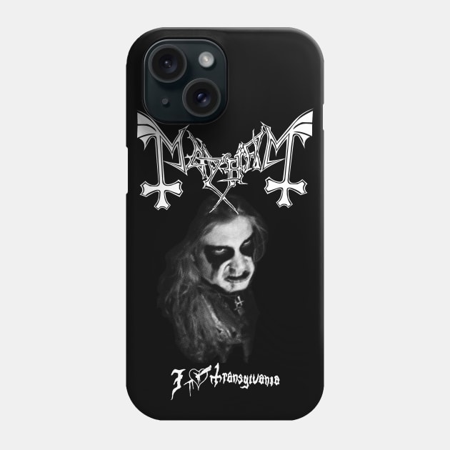 MAYHEM - Tribute to Dead Phone Case by ebbdesign