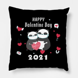 happy valentines day 2021 Pillow