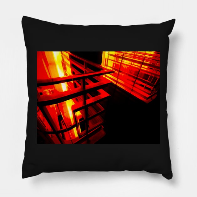 The Heaven or Hell Elevator Pillow by PictureNZ