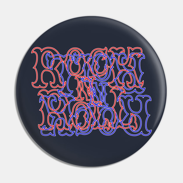 Red and Blue RocK n RolL Anagram Pin by gkillerb