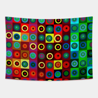 Abstract Shapes and Colours Tapestry