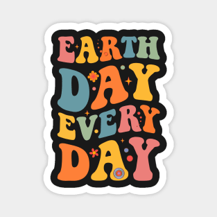 Earth Day Every Day Retro Vintage Sunset Happy Earth Day Magnet