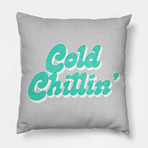 Cold Chillin' /\/\/\/ Retro Old Skool Hip Hop Design Pillow by DankFutura