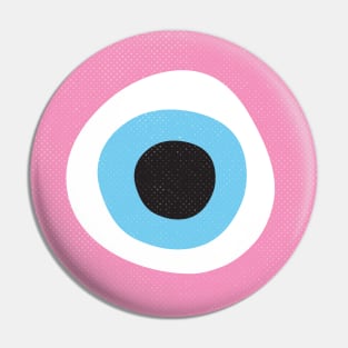Pink Evil Eye Symbol Pin