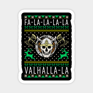 Fa-La-La-La Valhalla-La Viking God Ugly Christmas Magnet