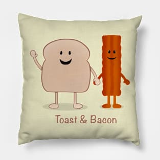 Toast & Bacon Buddies Pillow