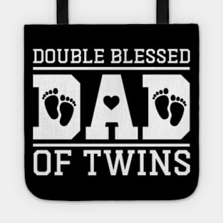 Double Blessed Dad Of Twins Tote