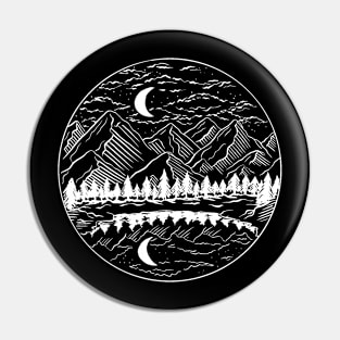 Mountain Landscape Pin