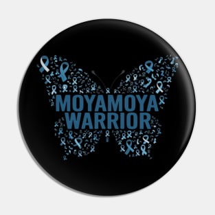 Moyamoya Disease Awareness Butterfly Support Ribbon Pin